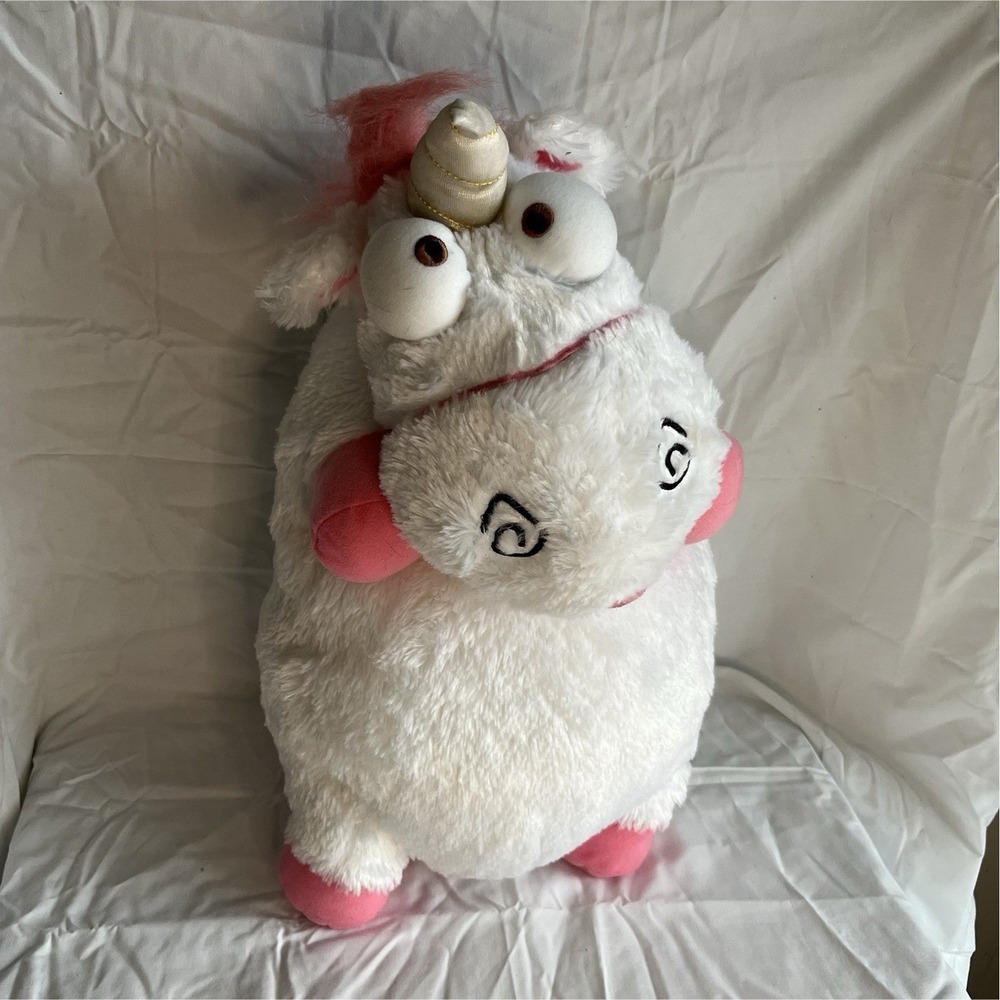 Despicable Me Unicorn Plush Stuffed Animal Universal Studios White Pink